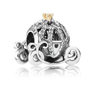 Two New Pandora Disney Cinderella's Pumpkin Carriage Charm